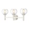 Z-Lite Sutton Vanity, 3-Light, 23.75 In.W x 7 In.L x 10.25 In.H, Brushed Nickel/Clear 7502-3V-BN - alternate 1